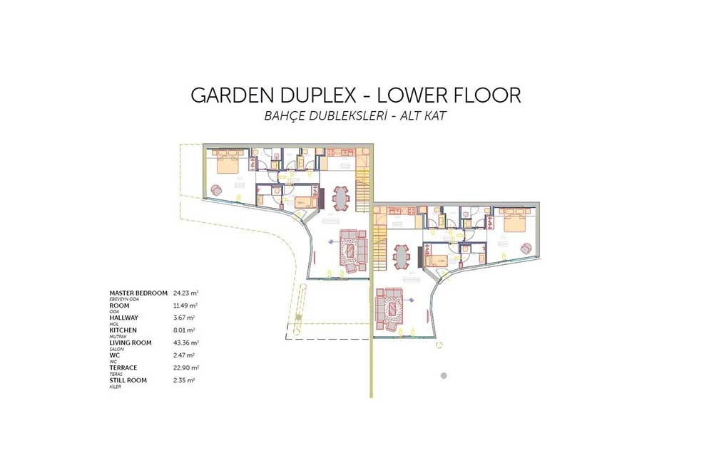 Le Meridien Bodrum Garden Dublex Villa à vendre à Bodrum